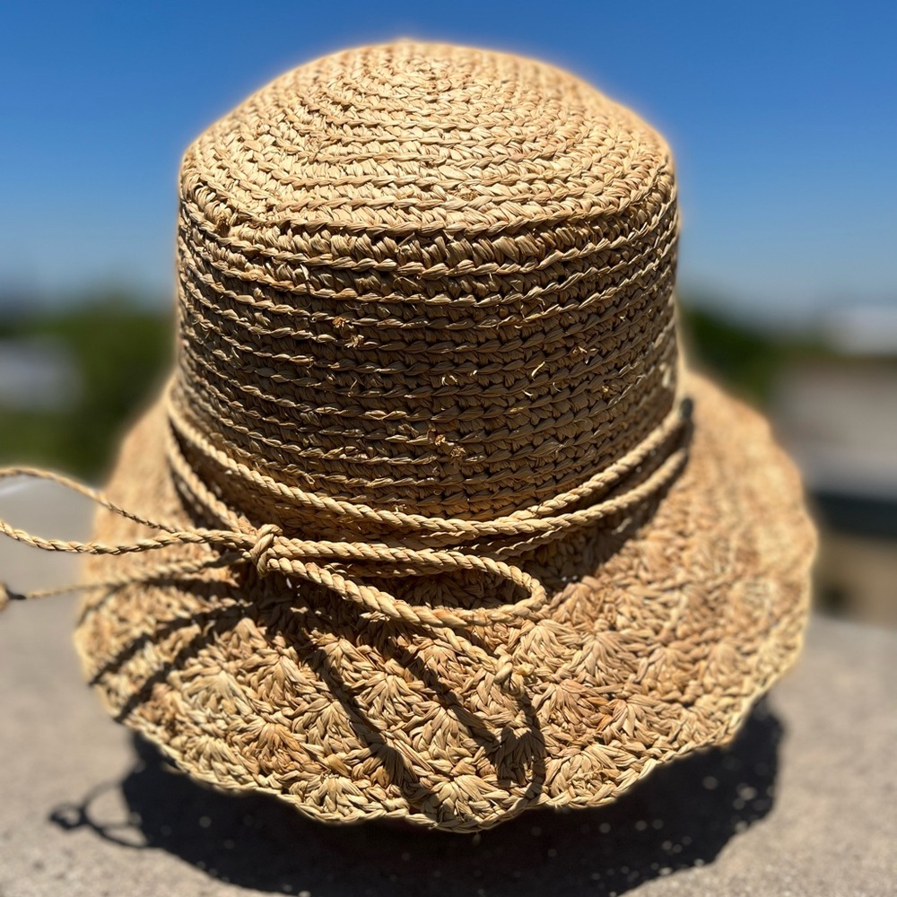 Vintage Callanan Straw Pill box bow & carry versatile hat